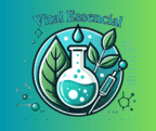 Logo da marca Vital Essencial com elementos naturais representando saúde e bem-estar